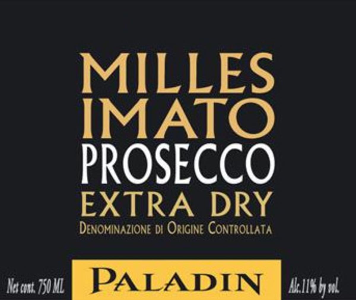 Paladin Millesimato Extra Dry Prosecco 2011 Front Label