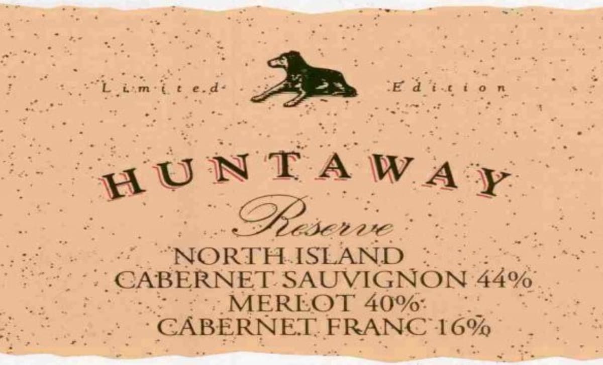 Huntaway Reserve Merlot Cabernet 2008 Front Label