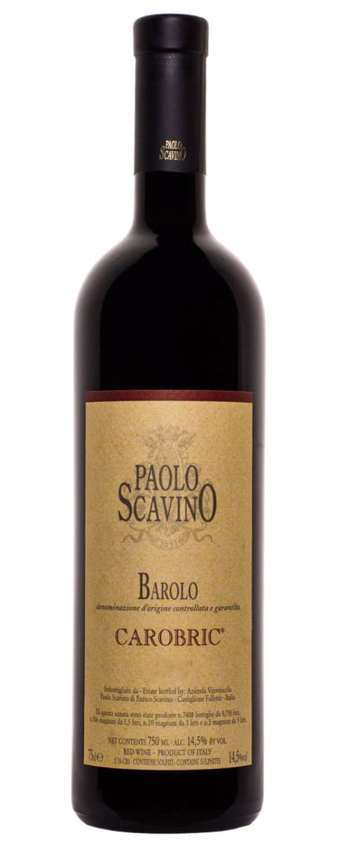 Paolo Scavino Barolo Carobric 2014 Front Bottle Shot