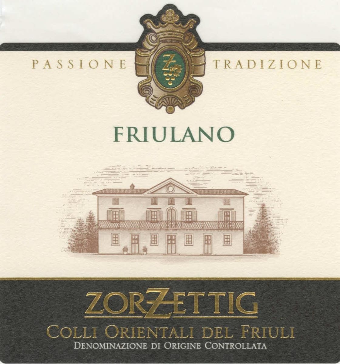 Zorzettig Colli Orientali del Friuli Friulano 2007 Front Label