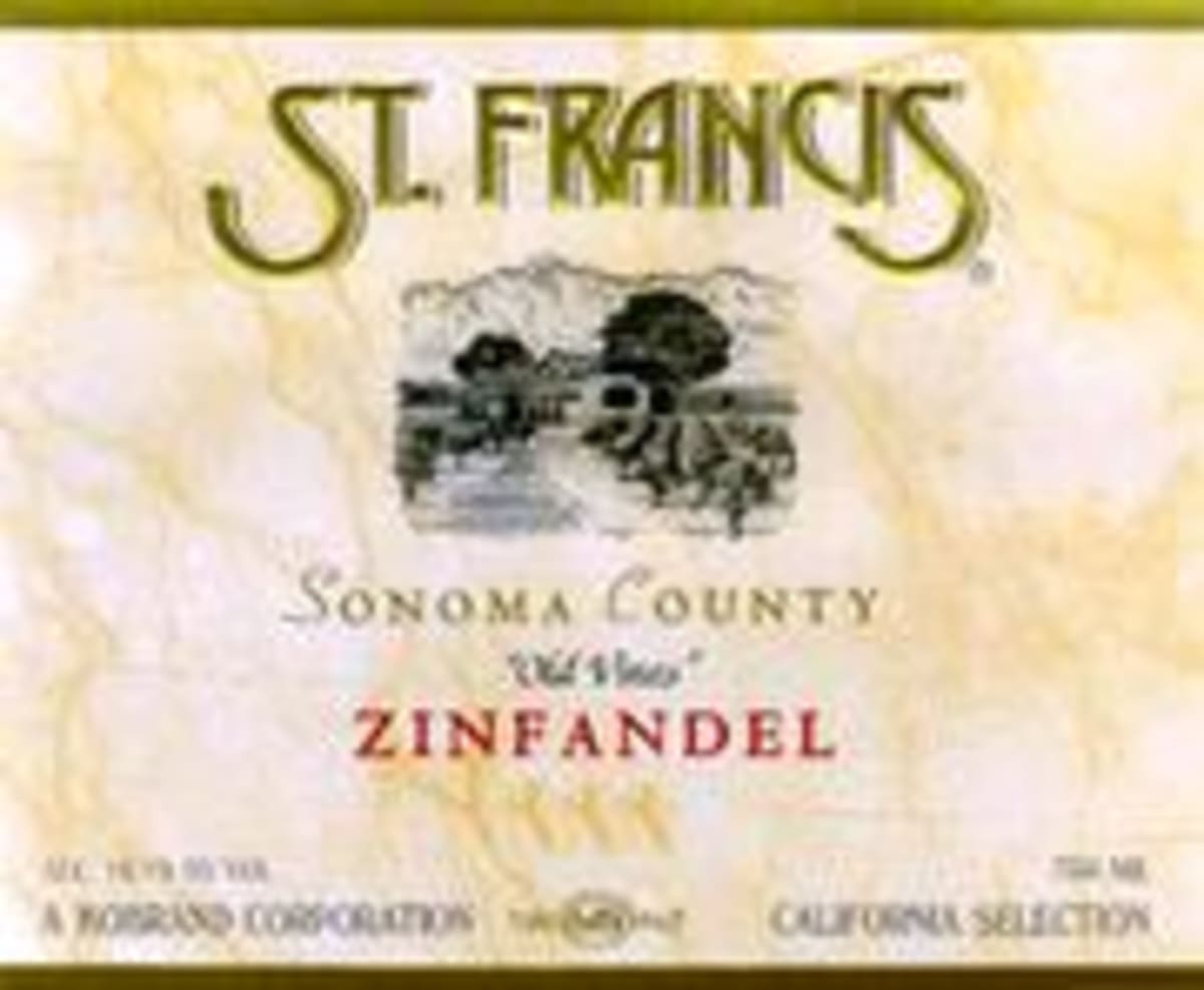 St. Francis Old Vines Zinfandel 1996 Front Label