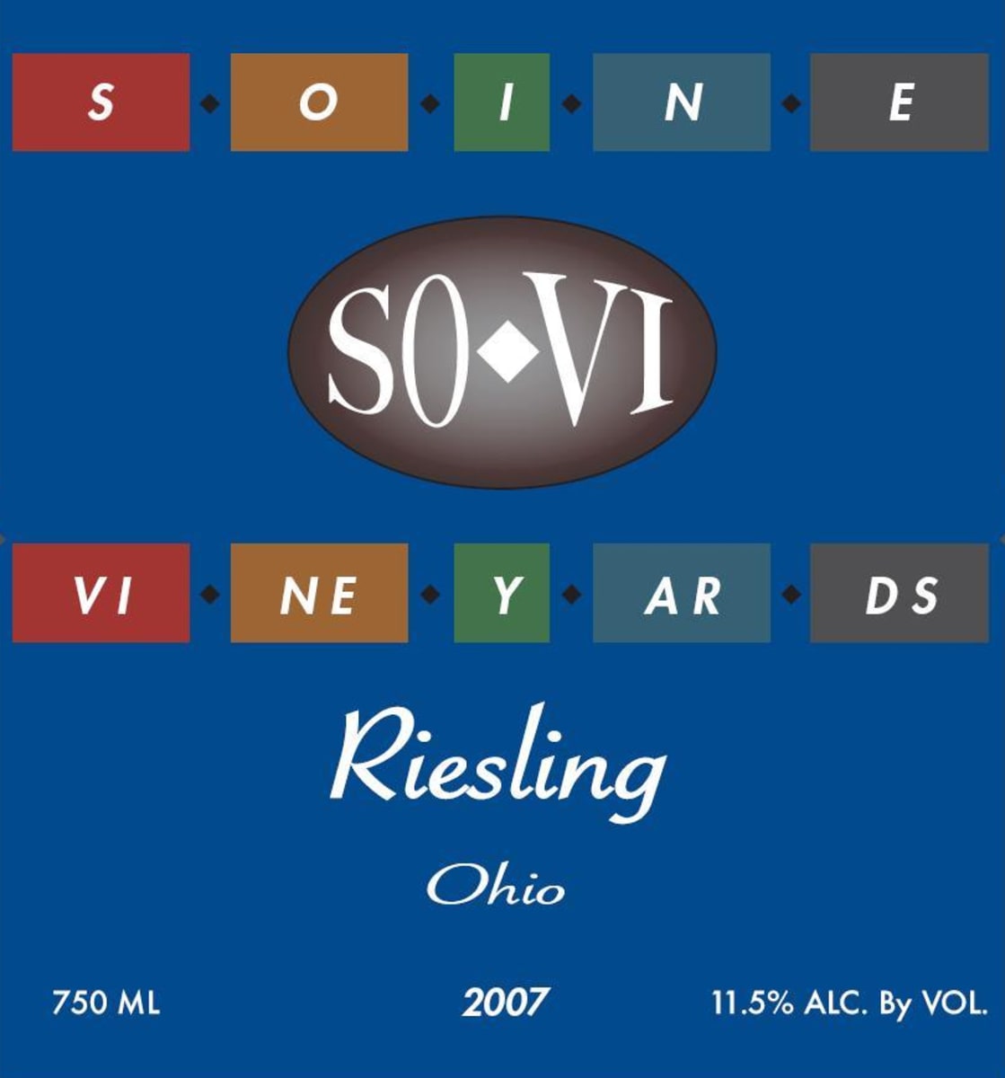 Soine Vineyards Riesling 2014 Front Label