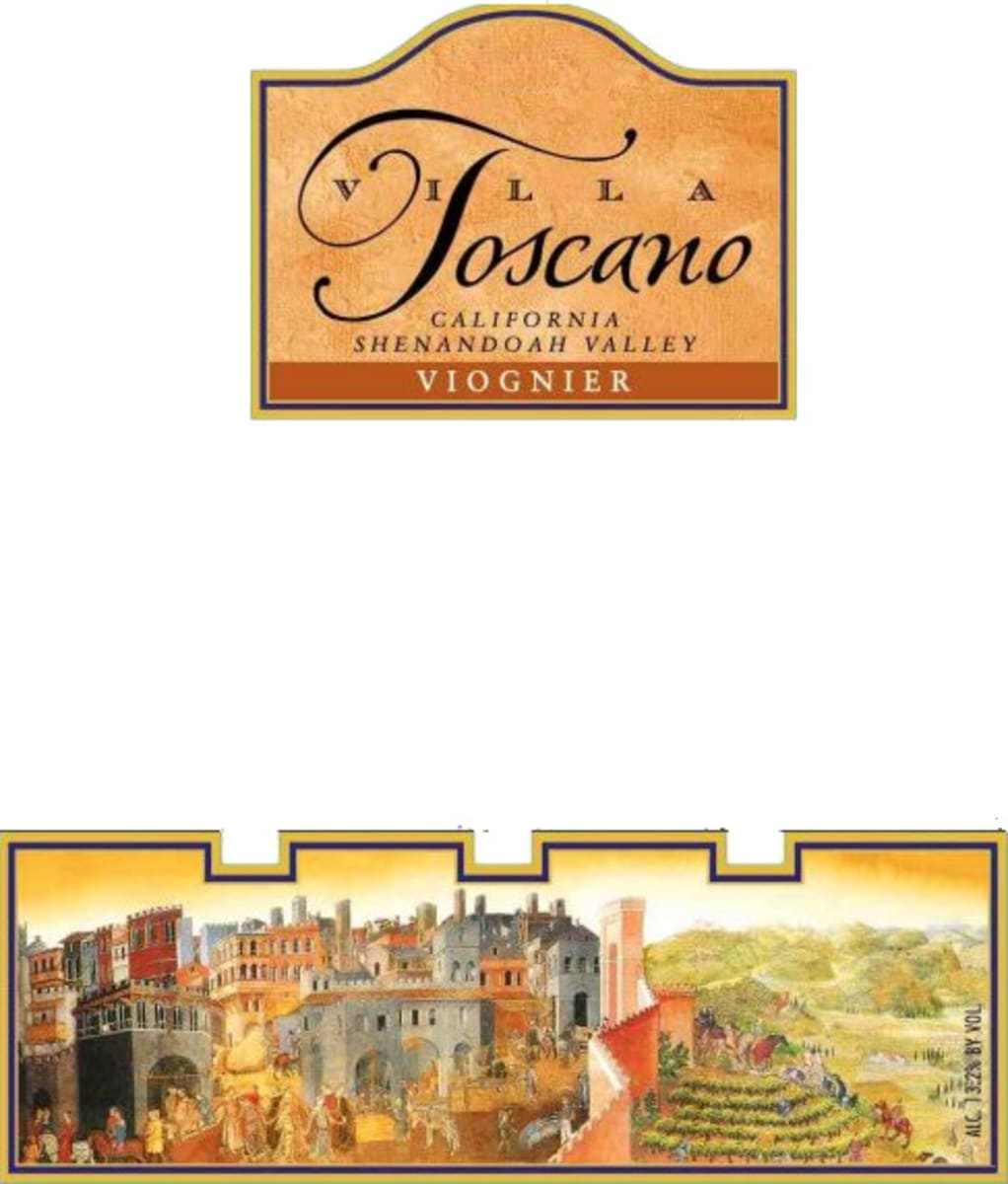Villa Toscano Winery Viognier 2014 Front Label