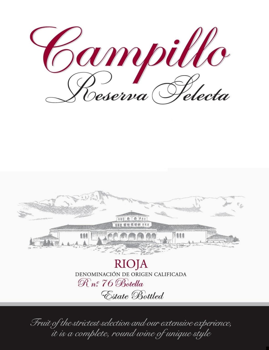 Bodegas Campillo Reserva Selecta 2004 Front Label