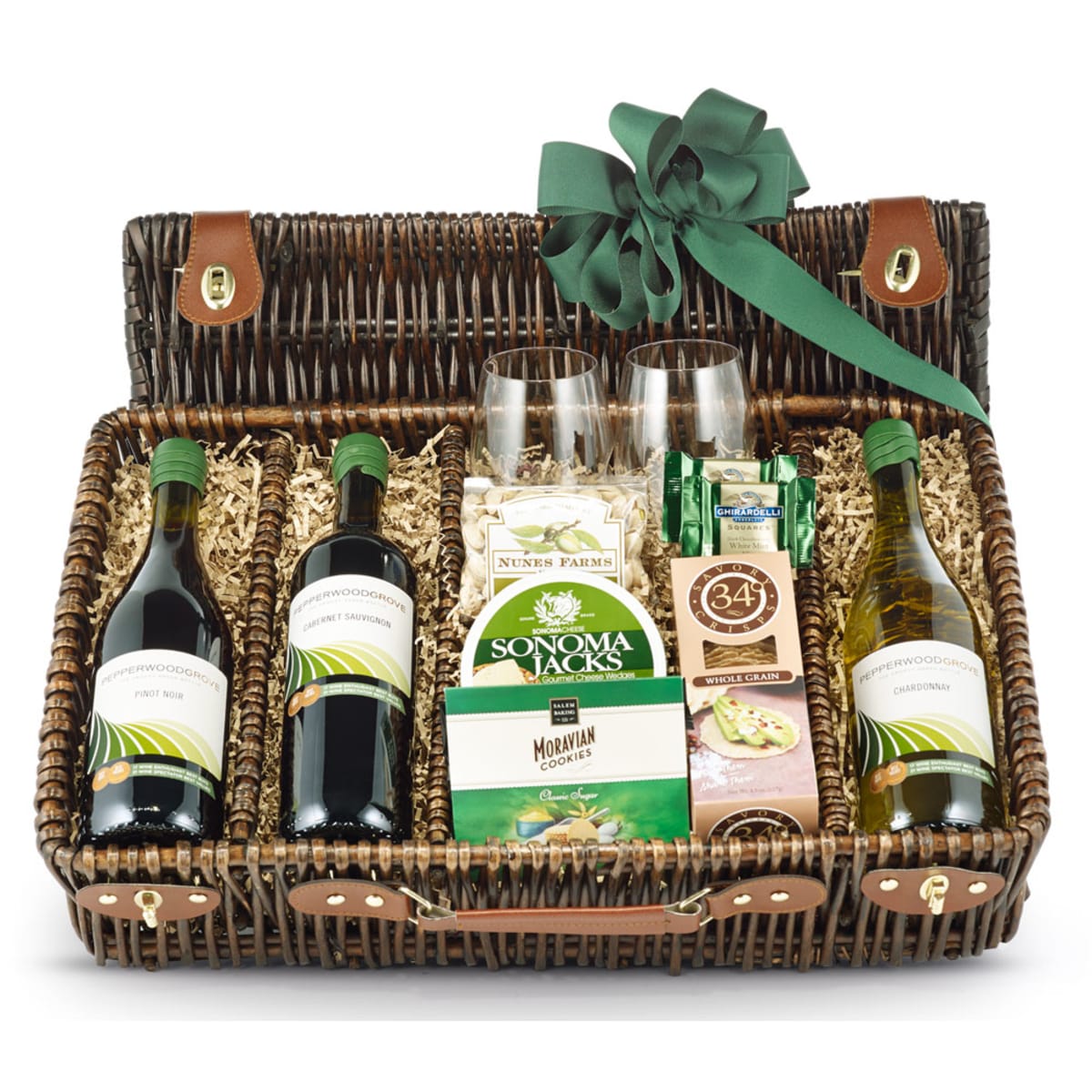 wine.com Wine Trio Picnic Gift Basket Gift Product Image