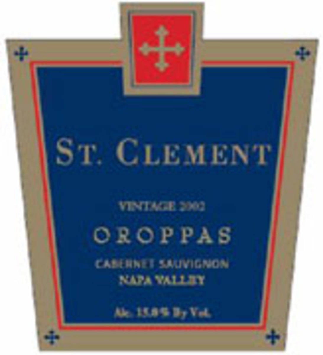 St. Clement Oroppas 2002 Front Label