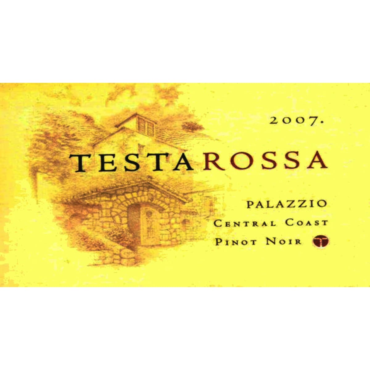 Testarossa Palazzio Pinot Noir 2007 Front Label