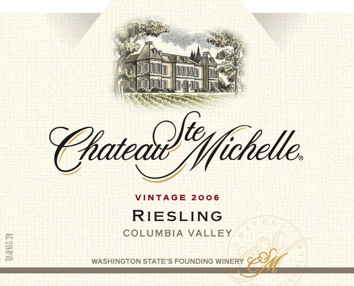 Chateau Ste. Michelle Columbia Valley Riesling 2006 Front Label