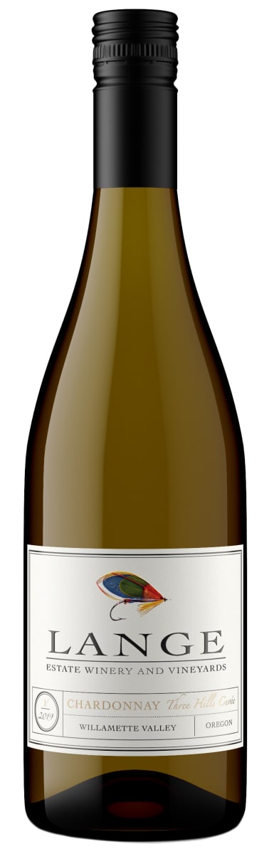 Lange Winery Three Hills Cuvee Chardonnay 2019  Front Bottle Shot