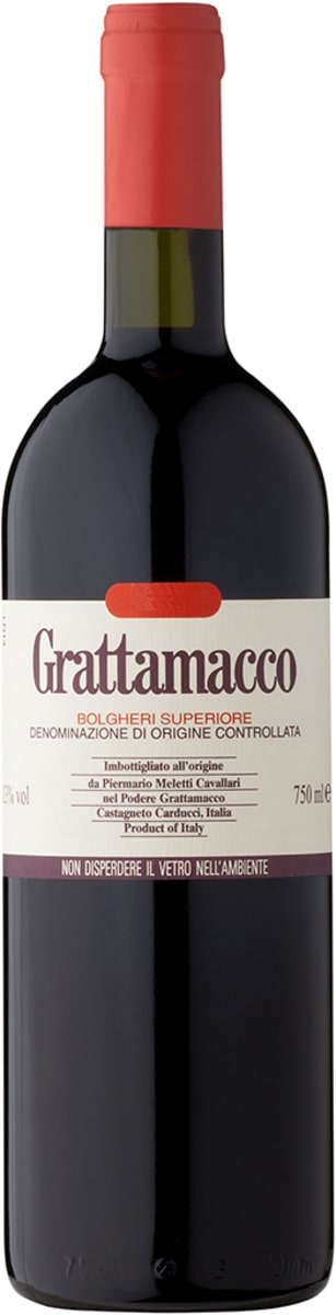 Podere Grattamacco Bolgheri Superiore 2012  Front Bottle Shot
