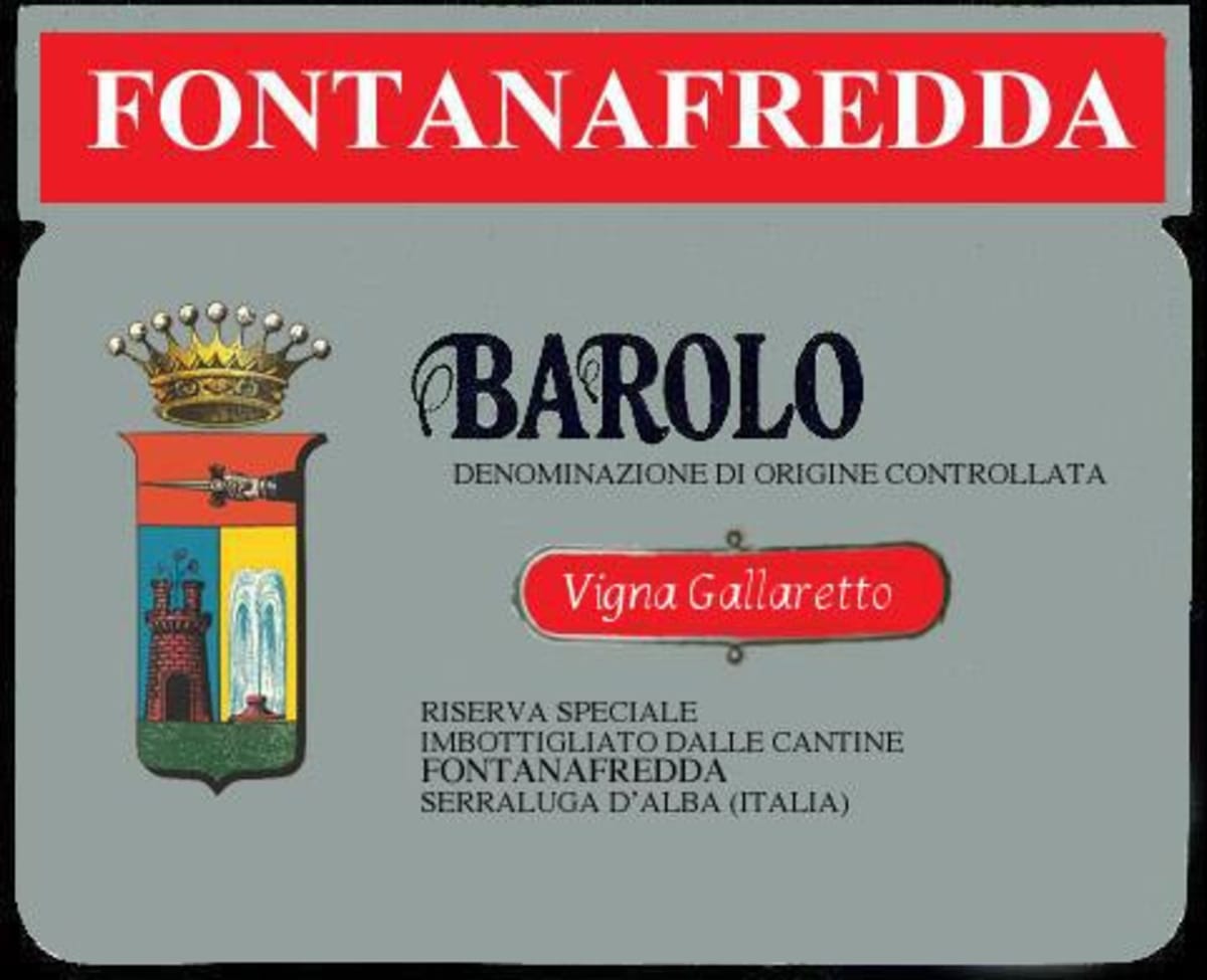 Fontanafredda Vigna Gallaretto 1985  Front Label