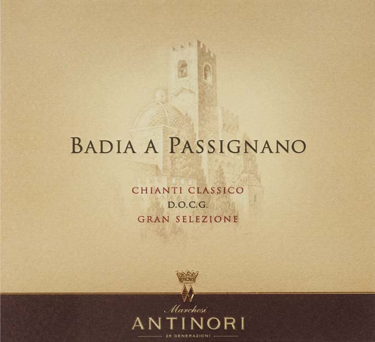 Antinori Badia a Passignano Chianti Classico Gran Selezione (1.5 Liter Magnum) 2018  Front Label