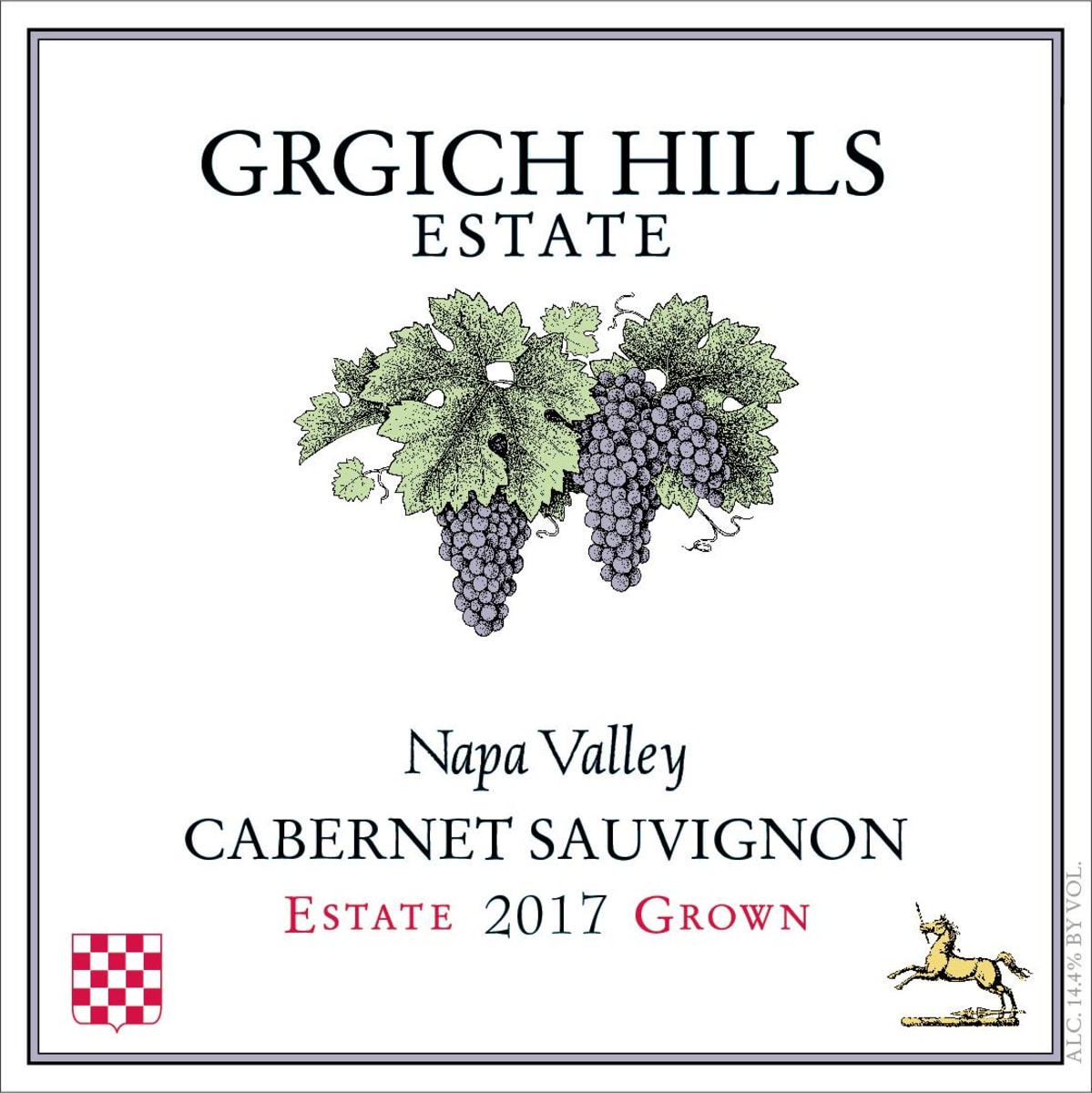 Grgich Hills Estate Cabernet Sauvignon (1.5 Liter Magnum) 2017  Front Label