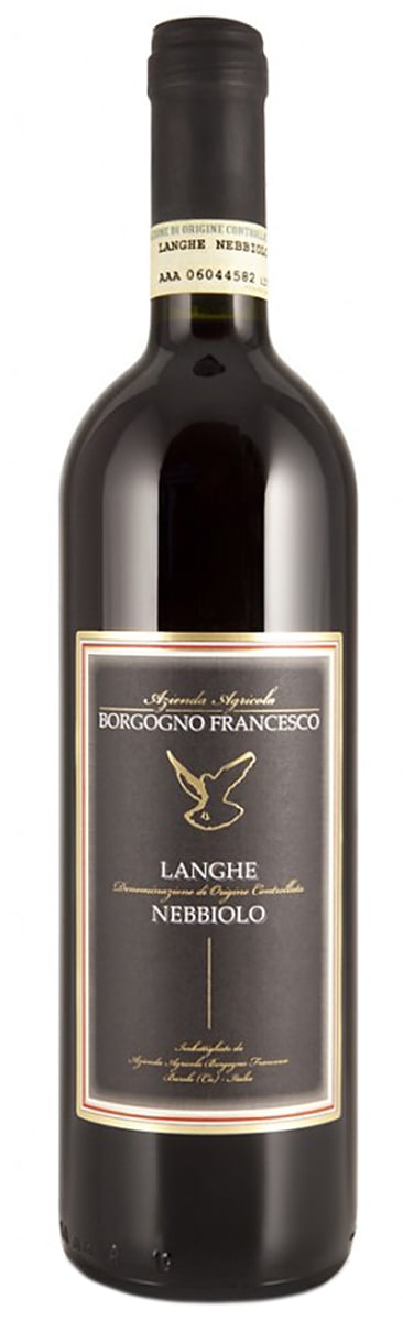 Francesco Borgogno Langhe Nebbiolo 2021  Front Bottle Shot