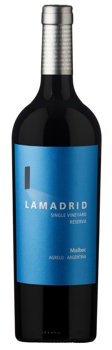 Lamadrid Single Vineyard Malbec Reserva 2018  Front Bottle Shot