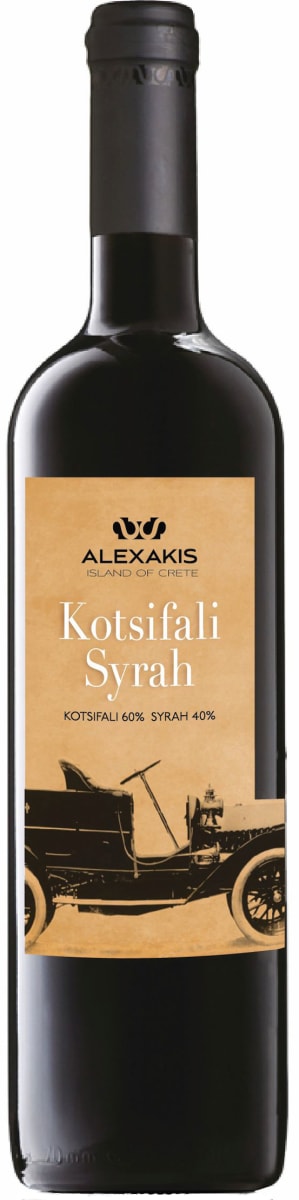 Alexakis Kotsifali-Syrah 2013 Front Bottle Shot