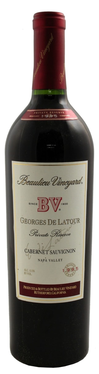 Beaulieu Vineyard Georges de Latour Private Reserve 1995  Front Bottle Shot