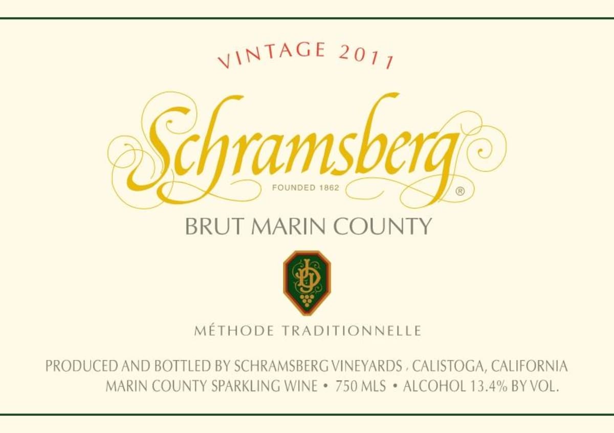 Davies Marin County Schramsberg Brut 2011  Front Label