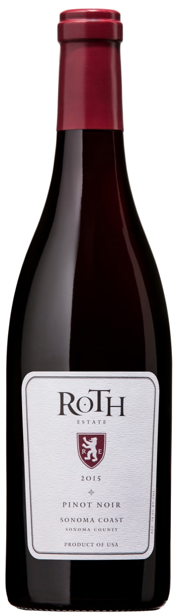 Roth Estate Sonoma Coast Pinot Noir 2015 Front Bottle Shot