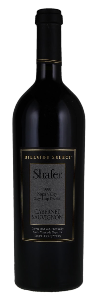Shafer Hillside Select Cabernet Sauvignon 1999 Front Bottle Shot