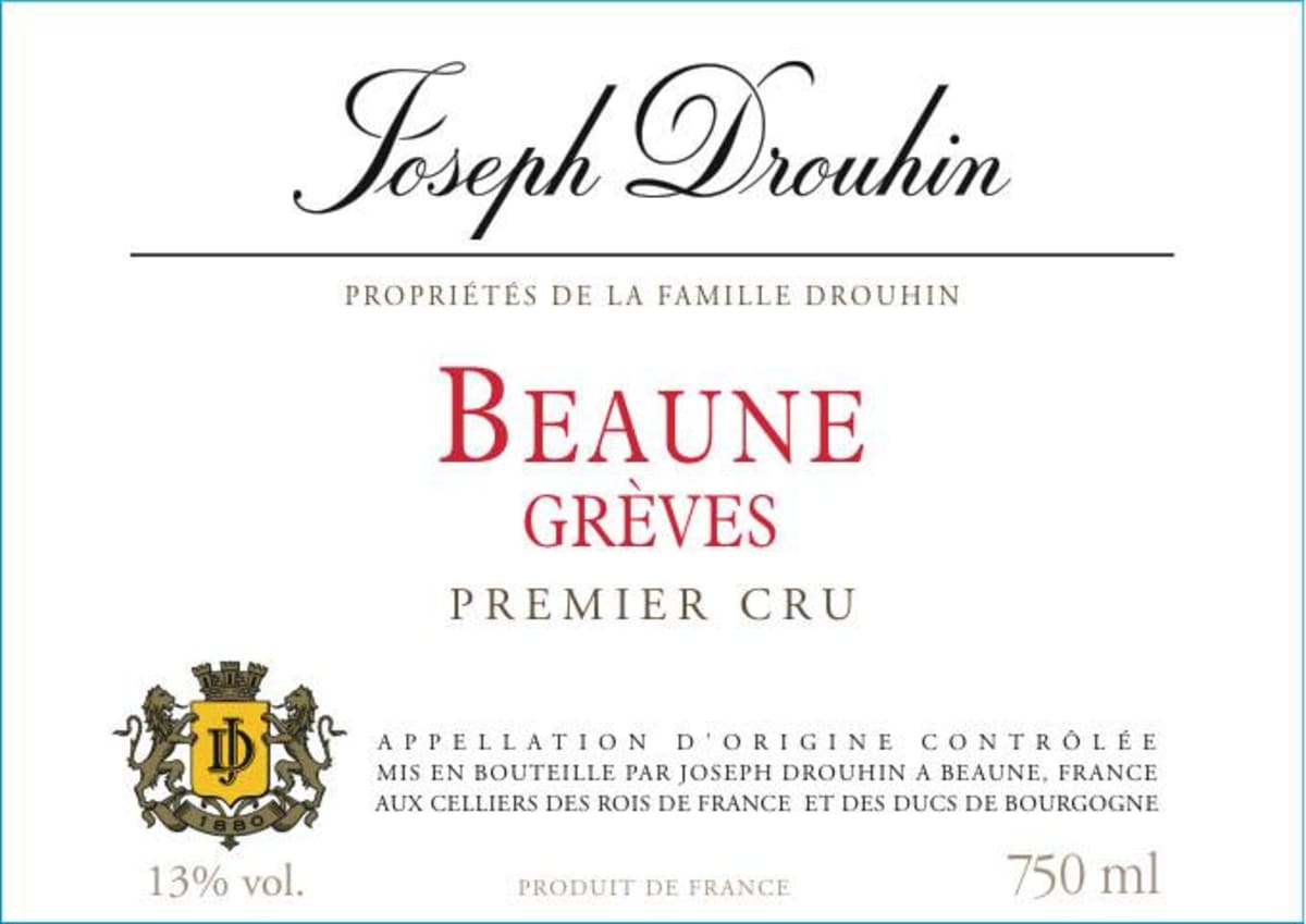 Joseph Drouhin Beaune Greves Premier Cru 1995  Front Label