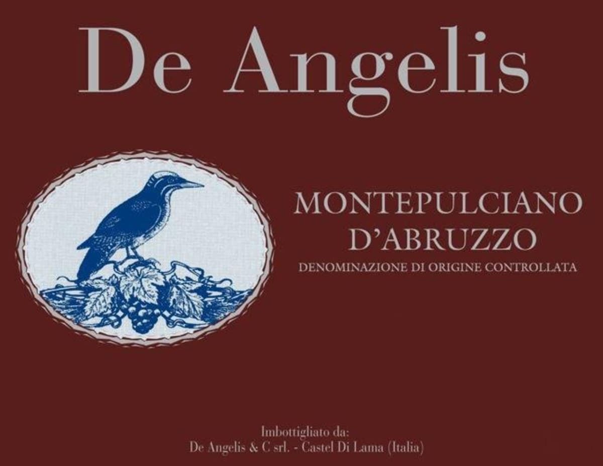 DeAngelis Montepulciano d'Abruzzo 2017  Front Label