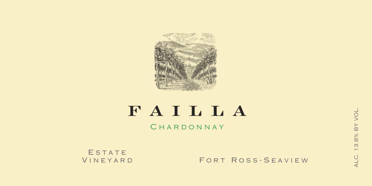 Failla Estate Vineyard Chardonnay 2016  Front Label