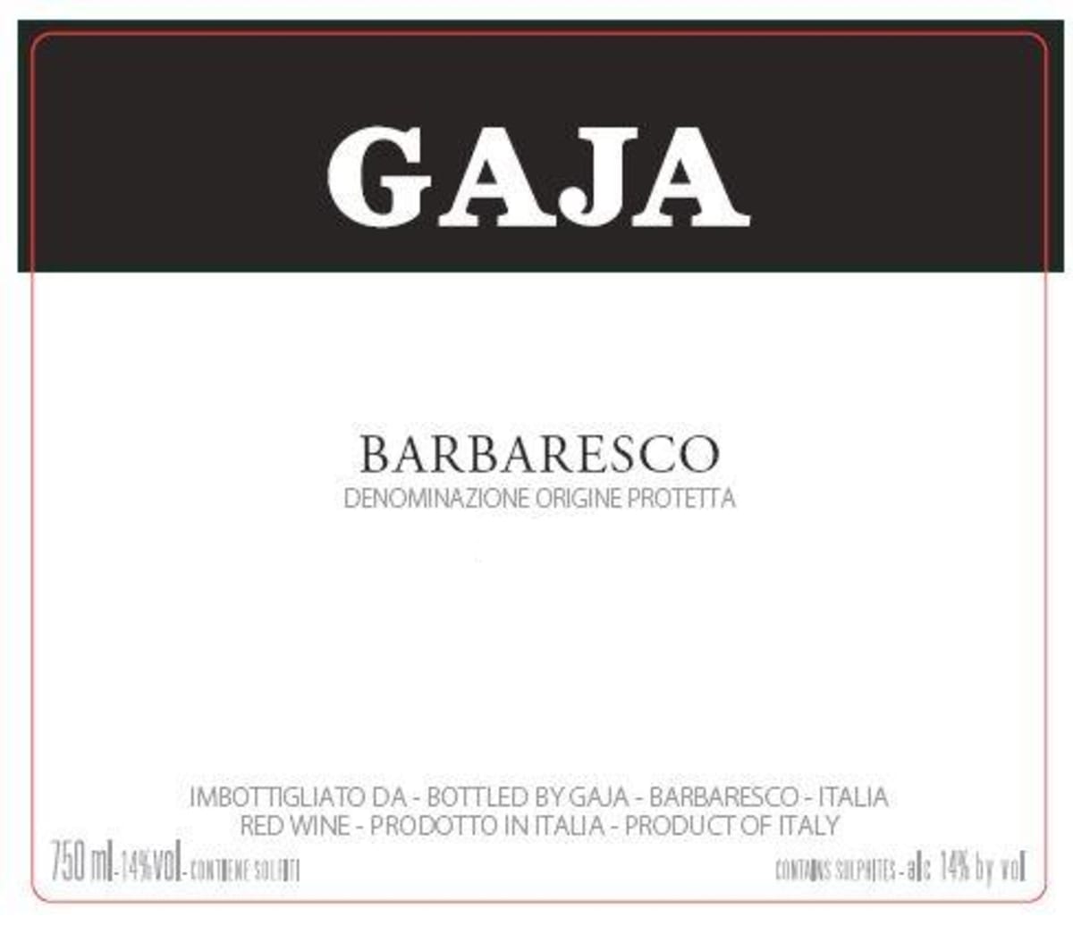 Gaja Barbaresco (1.5 Liter Magnum) 2015 Front Label