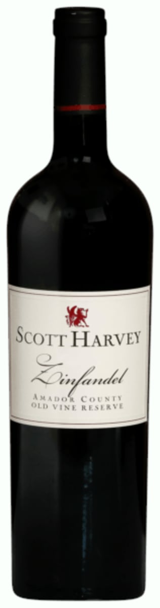 Scott Harvey Old Vine Reserve Zinfandel 2019  Front Bottle Shot