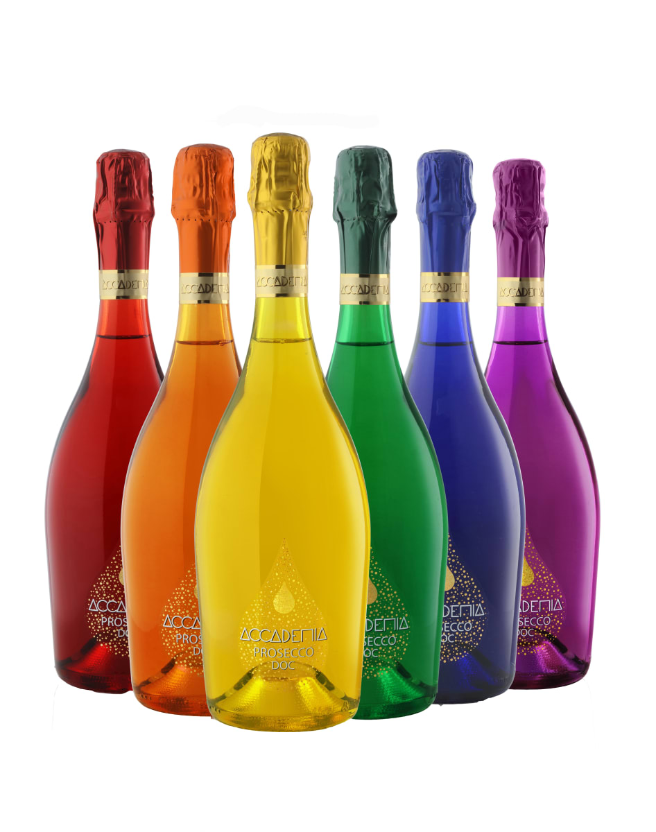 Bottega Accademia Rainbow Prosecco (6-bottle pack)  Front Label