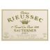 Chateau Rieussec Sauternes 2001  Front Label